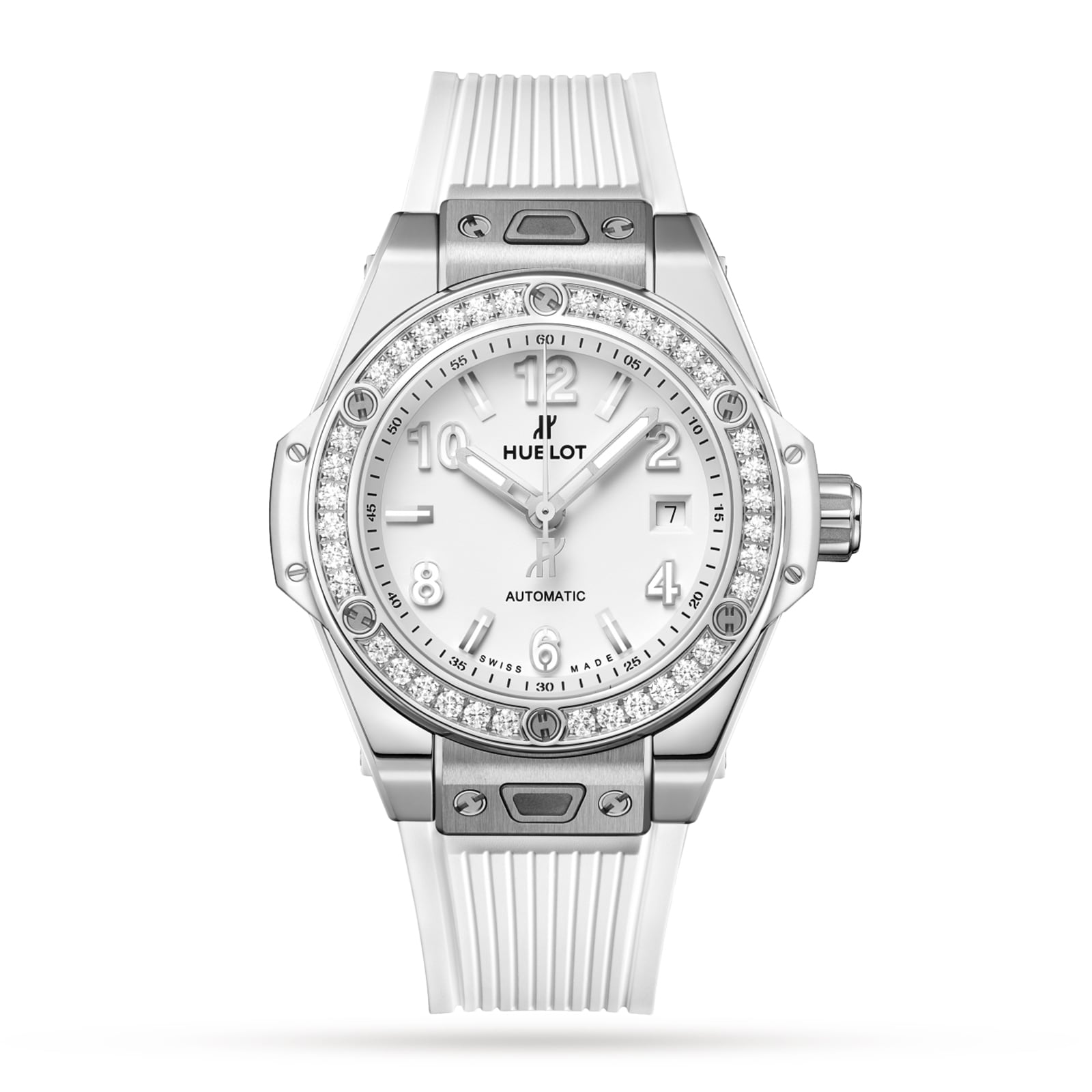 Big Bang One Click Steel White Diamonds 33mm Watch image