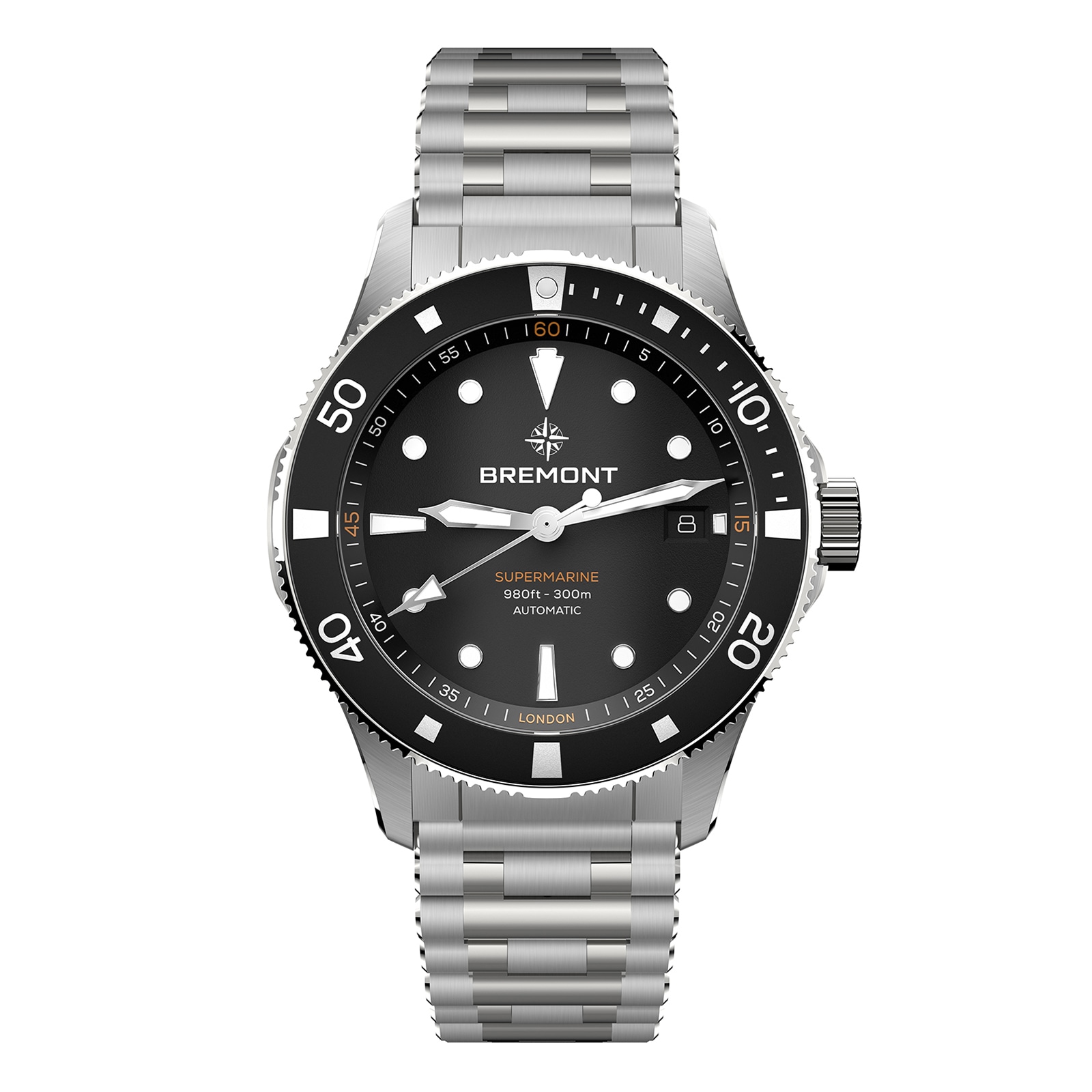 Supermarine 300M Date 40mm Mens Watch Black Supermarine 300M Date 40mm Mens Watch Black image