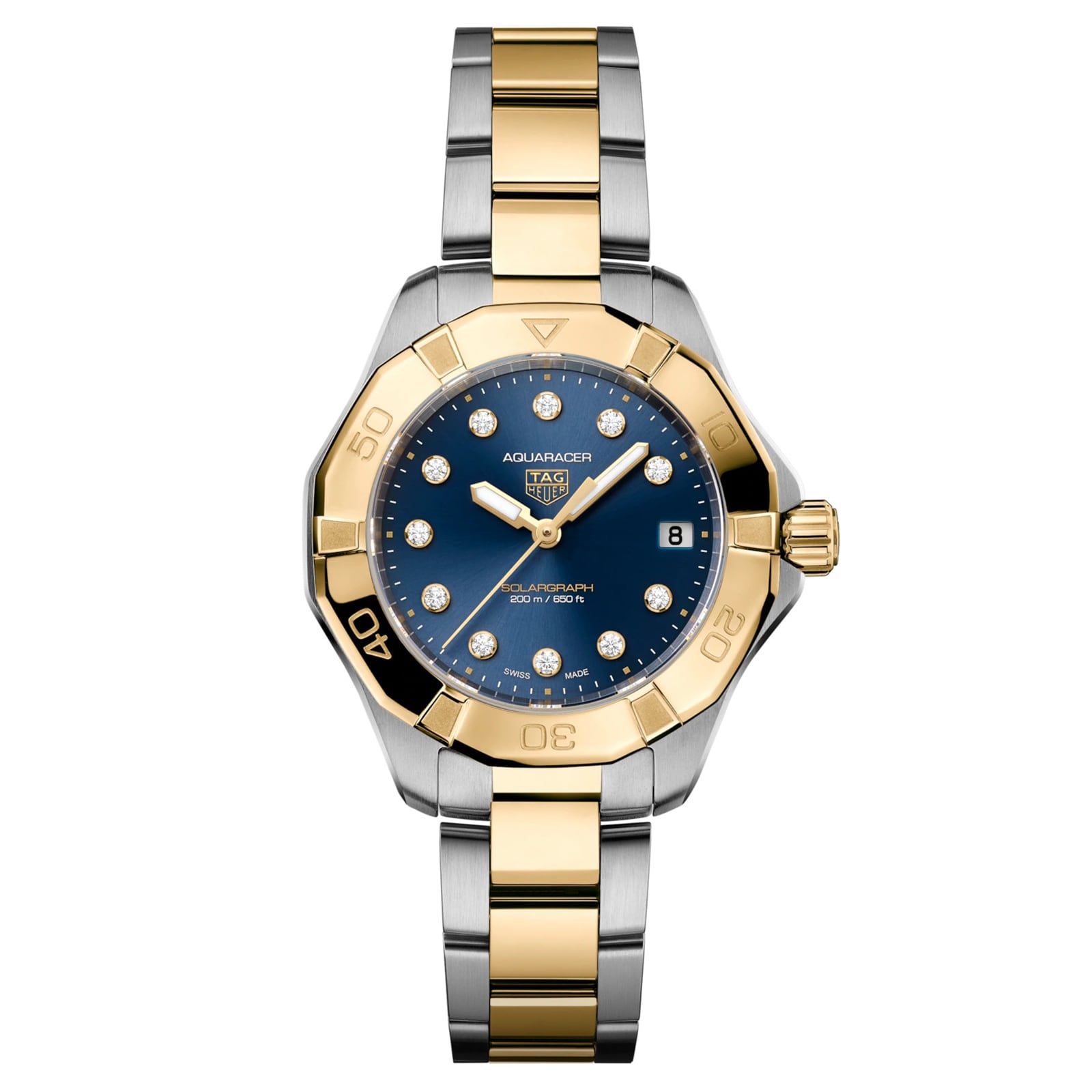 Aquaracer Professional 200 Solargraph 34mm Ladies Watch Blue image