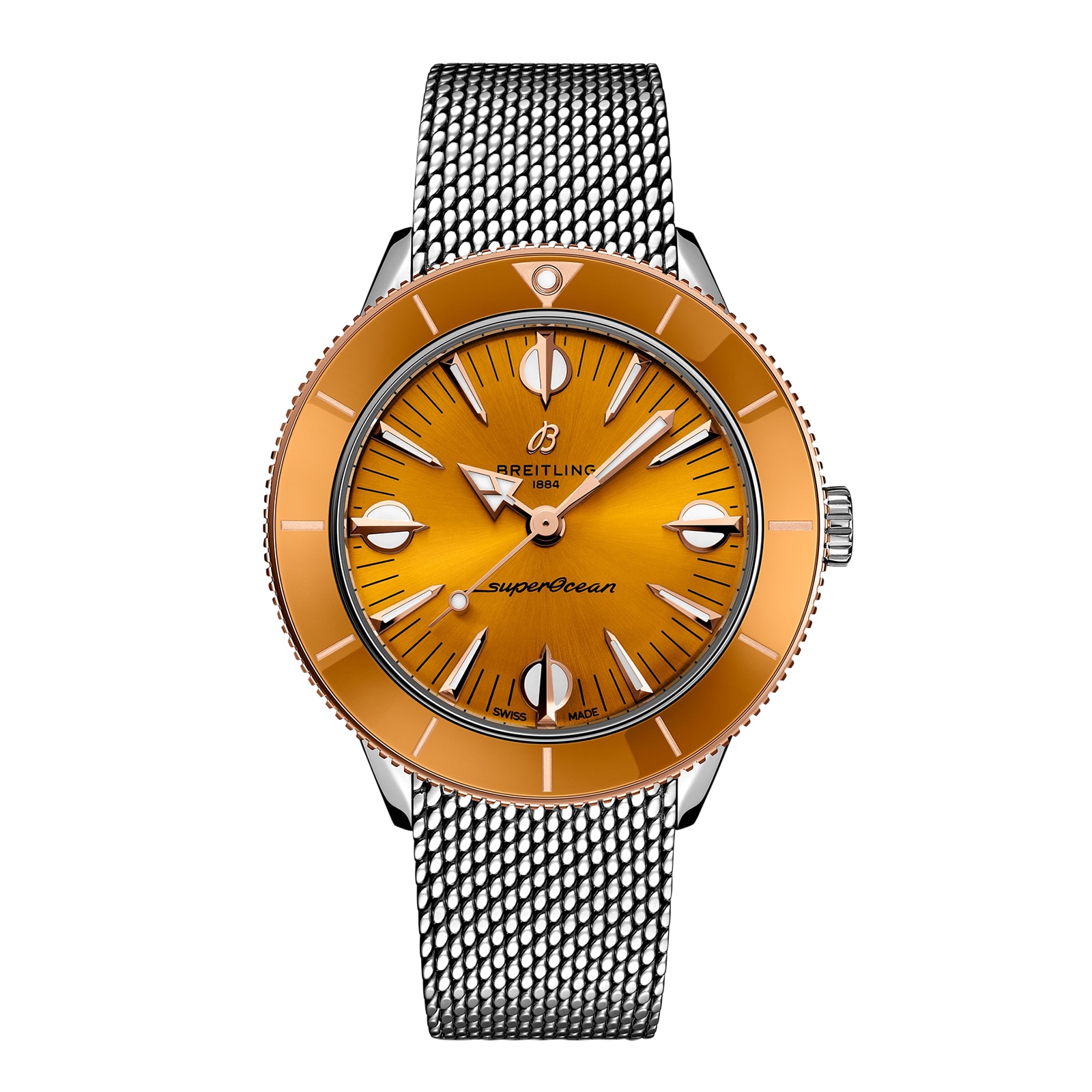 Superocean Heritage '57 Highlands Capsule 38mm Mens Watch Yellow 2 Straps image