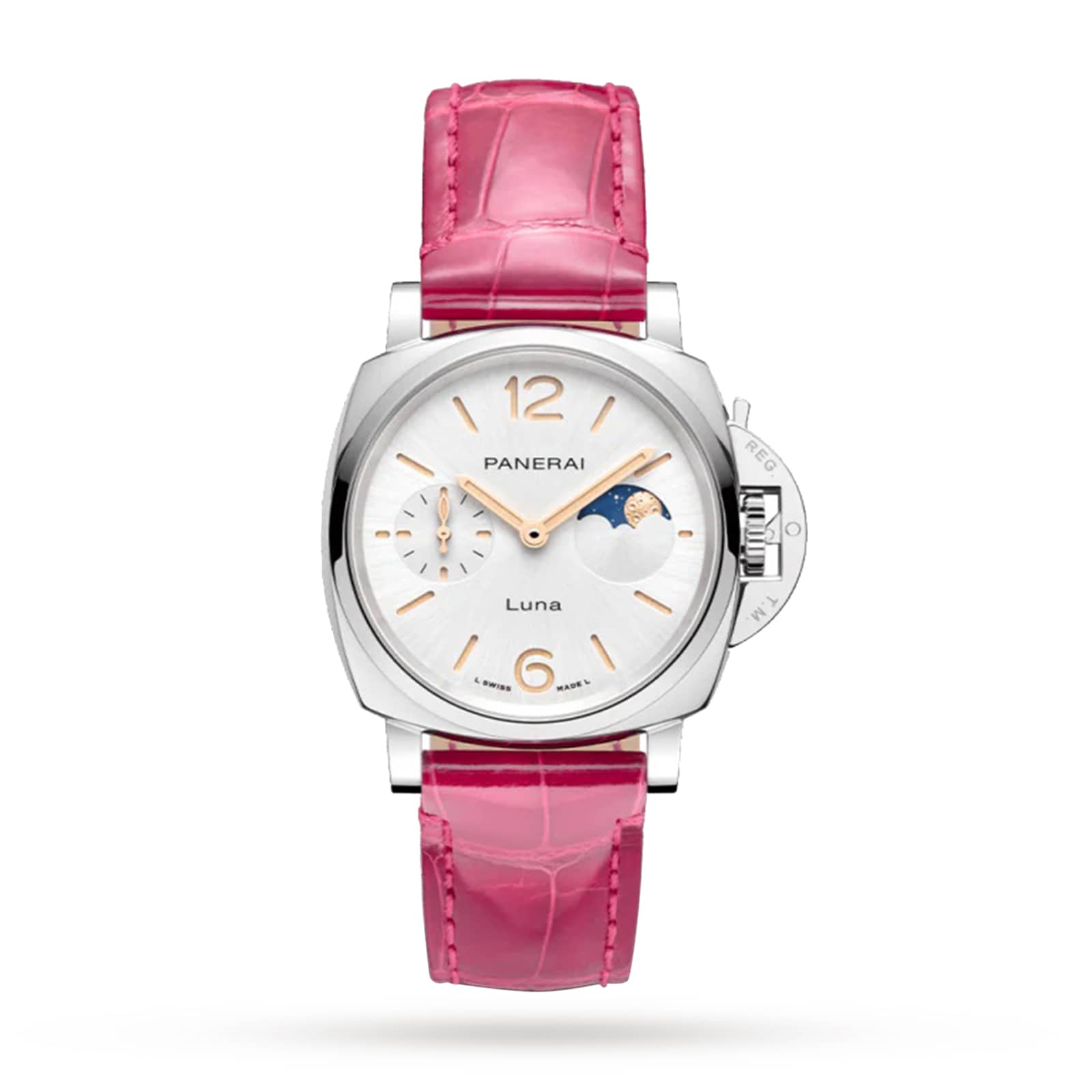 Luminor Due Luna Moonphase 38mm Ladies Watch - Pink image