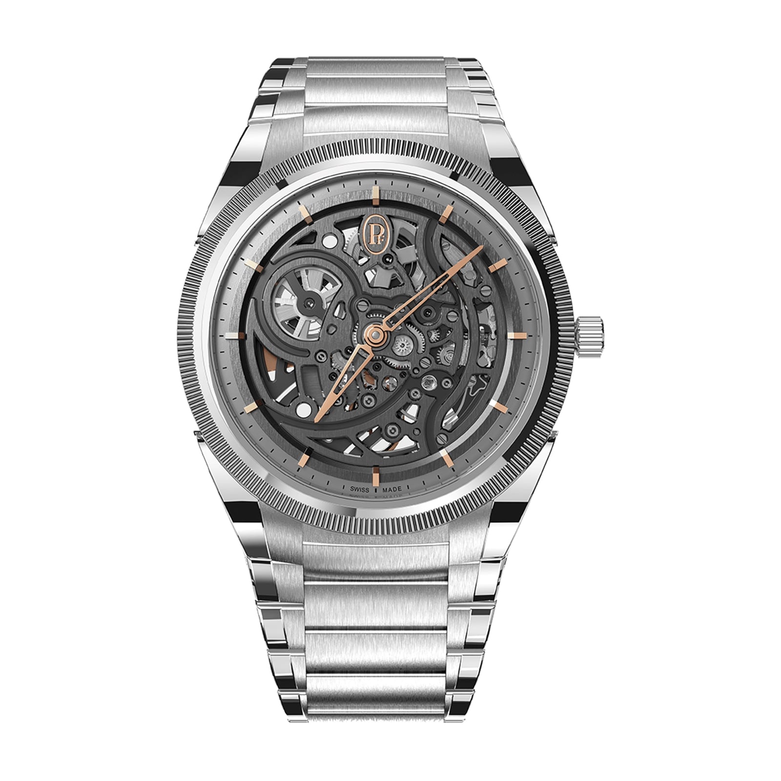 TONDA PF Skeleton Steel Platinum Graphite 40mm Mens Watch image