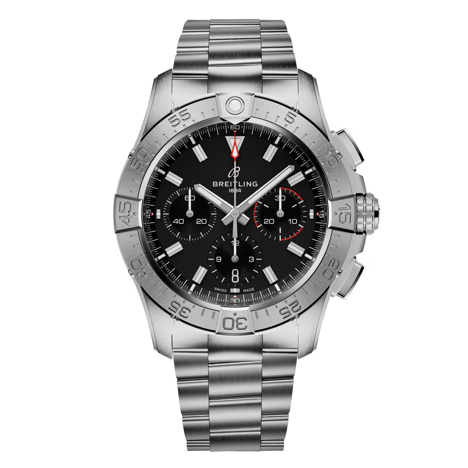 Avenger B01 Chronograph 42 Mens Watch Black Stainless Steel image