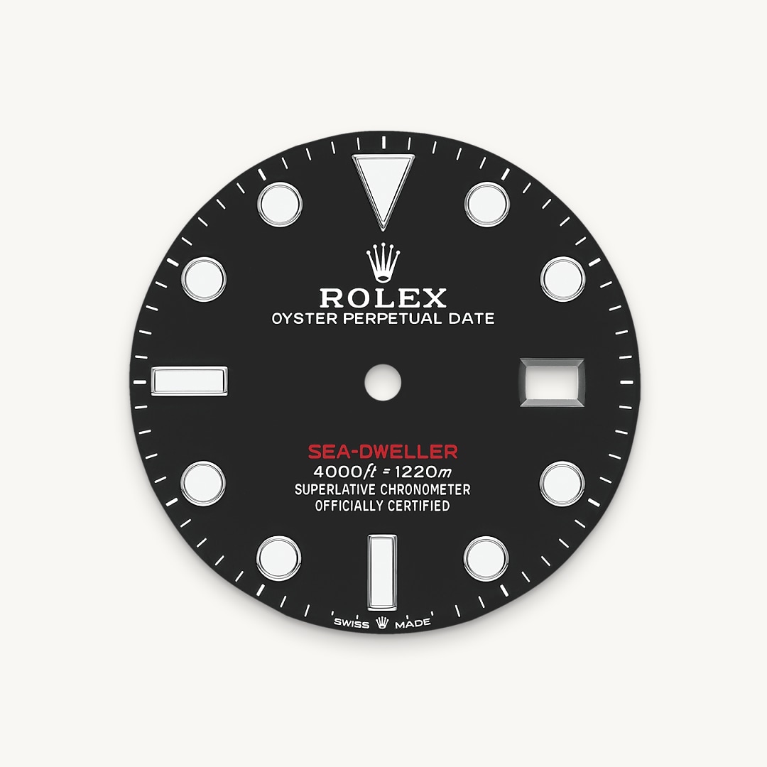 Intense black dial